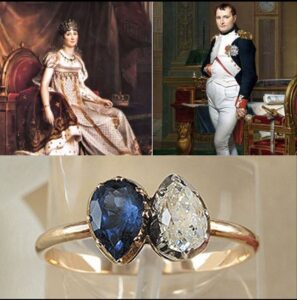 خاتم أنا وأنت التصميم الذي جسد قصة حب نابليون بونابرت وجوزفين