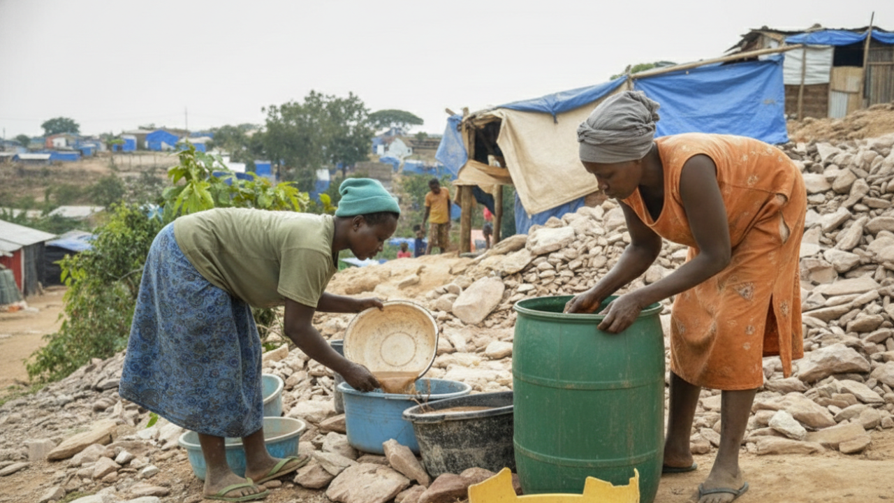 يعتمد استخراج الذهب على التعدين الحرفي في مالاوي
