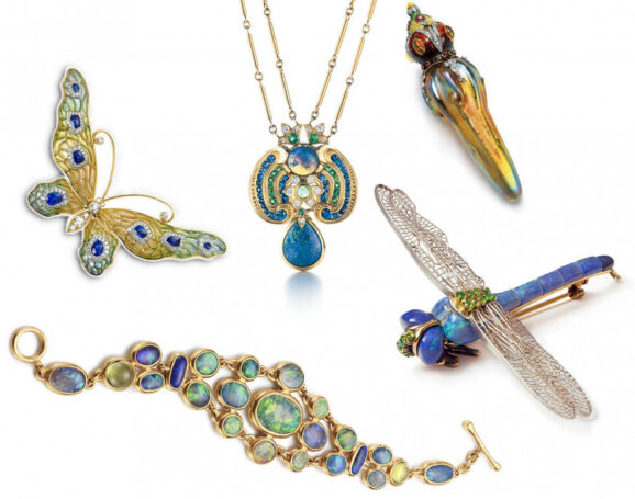 Art Nouveau jewelry by Louis Comfort Tiffany, son of Charles Lewis Tiffany, founder of Tiffany & Co.