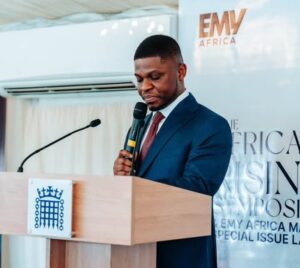Sammy Gyamfi, CEO of the Ghana Gold Board (GoldBod), speaking at the Africa Rising Symposium, held as part of the EMY Africa events in Londo