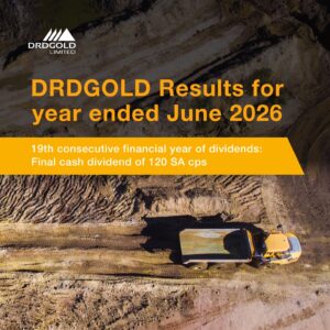 DRDGOLD تحقق ارباحا مرتفعة من استخلاص الذهب من مخلفات التعدين التاريخية في جنوب أفريقيا
