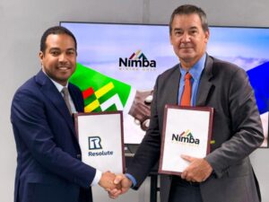 شراكة استراتيجية تجمع شركة Nimba Mining Company المملوكة بالكامل للدولة وشركة Resolute Mining الأسترالية،