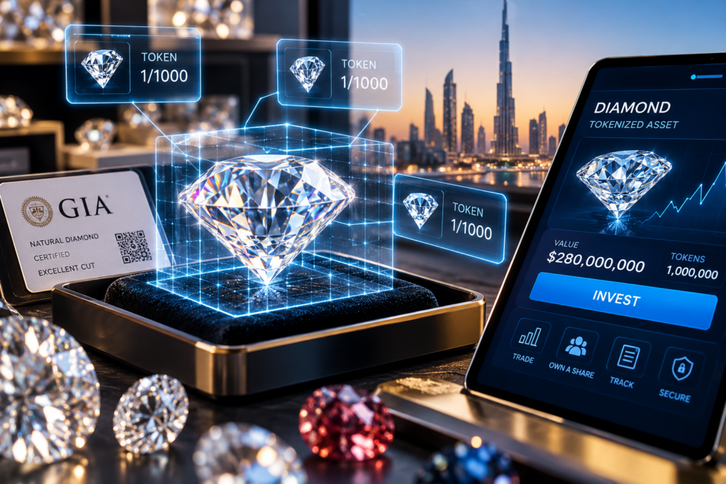 يعتمد ترميز الأصول الحقيقية (Real-World Asset Tokenization) على إصدار وحدات رقمية (Tokens) ترتبط بأصل مادي موجود بالفعل، مثل العقارات أو المعادن الثمينة أو الأحجار الكريمة.